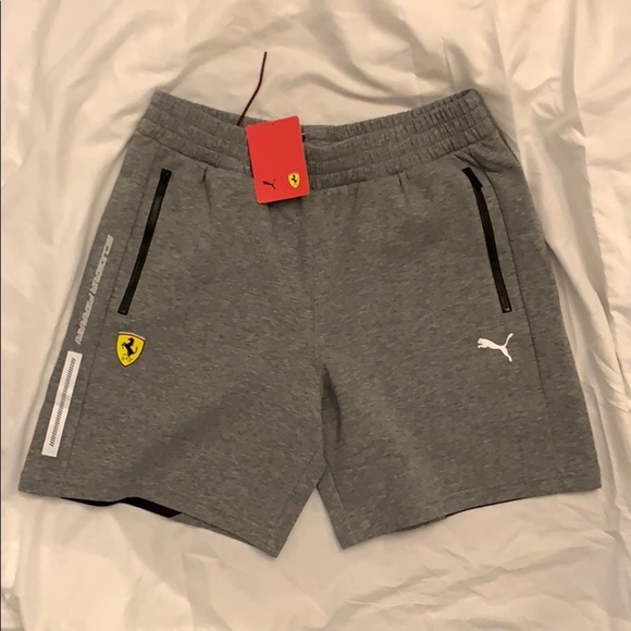 NWT Puma Scuderia Ferrari Heather Gray Sweatshorts - Picture 3 of 4